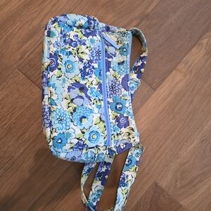 Vera Bradley Blue and Green Floral Crossbody Bag